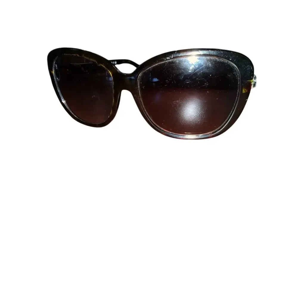 Coach Dark Tortoise Sunglasses HC8164 L953 Bundle w Case & Dust Bag GUC